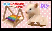 Eğlence için oynak aksesuarlar hazırlayan diy hamster oyuncakları