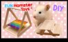 Eğlence için oynak aksesuarlar hazırlayan diy hamster oyuncakları